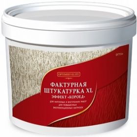 Декоративная Штукатурка Короед Optimist-Elite XL D710a 25кг Белая, Зерно 2.0мм для Повышенных Эксплуатационных Нагрузок / Оптимист Элит.