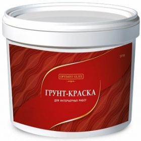 Грунт-Краска Optimist-Elite D738 3кг под Гладкие Декоративные Покрытия для Внутренних Работ / Оптимист Элит.