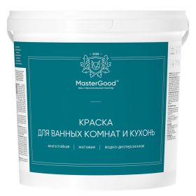 Краска для Кухонь и Ванных Комнат Master Good 1.5кг Акриловая / Мастер Гуд.