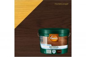 Пропитка Универсальная Pinotex Universal 2 в 1 9л Палисандр Полуматовая на Водной Основе для Защиты Древесины до 7 Лет / Пинотекс Универсал.