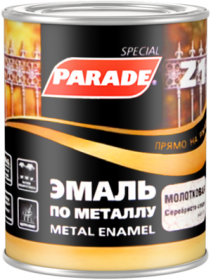 Эмаль по Металлу Прямо на Ржавчину 750мл Белая RAL9016, Гладкая Parade Z1 Metal Enamel.