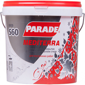 Декоративное Покрытие Parade S60 Mediterra 4кг Белый с Эффектом в Средиземноморском Стиле или под «Старину».