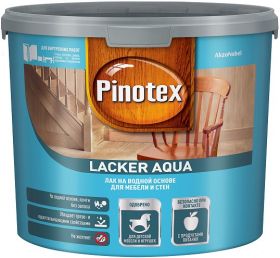 Лак для Мебели Pinotex Lacker Aqua 10 2.7л Матовый на Водной Основе для Защиты Деревянных Поверхностей / Пинотекс Лакер Аква 10.
