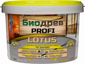 Лазурь для Дерева Красковия Биодрев PROFI "LOTUS" 10кг Бук, Водная, Полуматовая с Защитой от Плесени и Грибка.