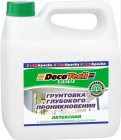 Грунтовка Глубокого Проникновения Финкраска DecoTech Eco 10л Латексная / Декотек Эко.