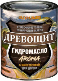 Масло с Микровоском Красковия Древощит Гидромасло «Aroma» 2.5л Береза, Атмосферостойкое для Декоративной Отделки Древесины.