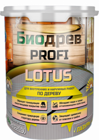Лазурь для Дерева Красковия Биодрев PROFI "LOTUS" 1кг Дуб, Водная, Полуматовая с Защитой от Плесени и Грибка.