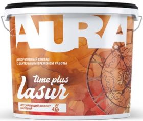 Декоративный Состав Aura Dekor Lasur Time Plus 2.5кг Матовый, Лессирующий для Художественной Отделки / Аура.