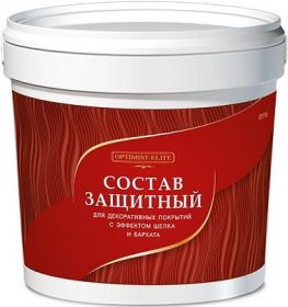 Лак Защитный Optimist-Elite D751 3кг Прозрачный с Эффектом Шелка и Бархата для Декоративных Штукатурок, Финишный.