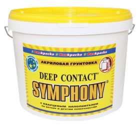 Грунтовка с Кварцевым Наполнением Финкраска Symphony Deep Contact 3л Розовая по Бетону и Другим Поверхностям / Симфония Дип Контакт.