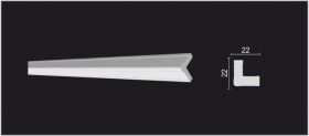 Уголок Decor-Dizayn 116S A Белая Лепнина Д2000хВ22хТ22 /Декор Дизайн.