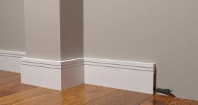 Плинтус Decor-Dizayn DD719 Белая Лепнина Д2000хВ100хТ15 / Декор Дизайн.