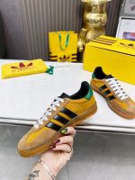 Кроссовки Adidas Gucci Gazellle рыжие