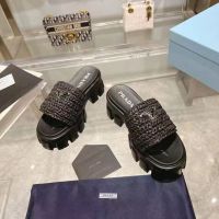 Шлепанцы PRADA PREMIUM черные