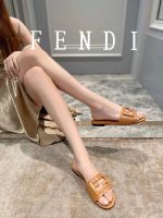 Шлепанцы FENDI коричневые