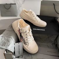 Текстильные кеды Balenciaga PARIS бежевые