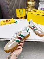 Кроссовки Adidas Gucci Gazellle белые