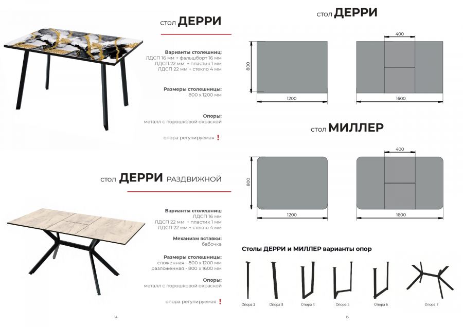 Стол Дерри / Миллер