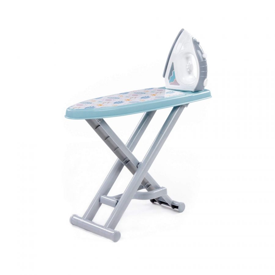 Набор игровой "Утюжок №3 с гладильной доской" (серо-голубой) (в сеточке)