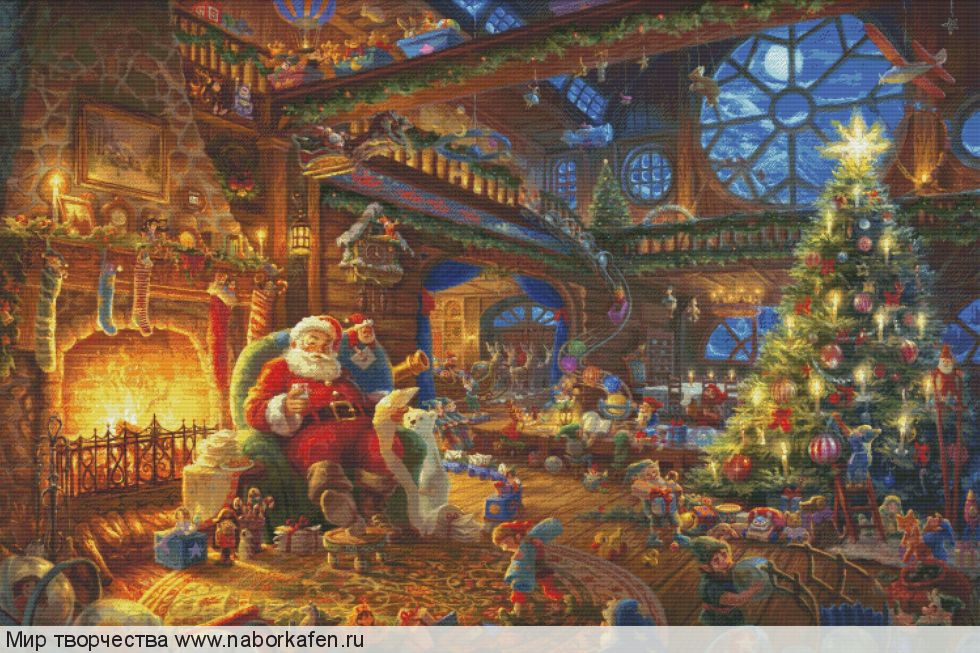 Набор для вышивания "HAEKINKADE 20180325 Santa’s Workshop"