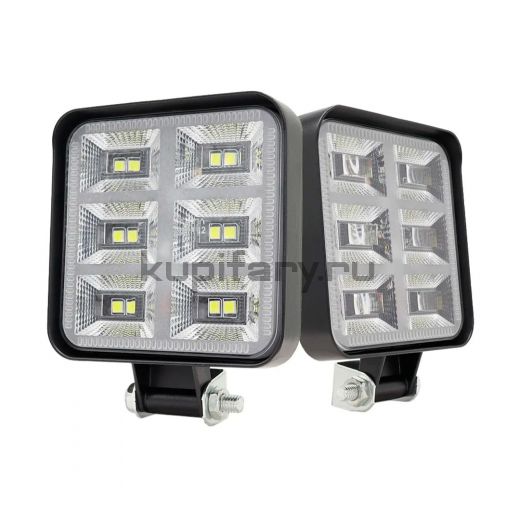 Светодиодная фара 12 ватт рабочего света 18 LED квадратная 12/24 Вольт