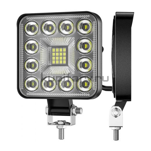 Светодиодная фара 12 ватт дальнего света 28 LED квадратная 12/24 Вольт