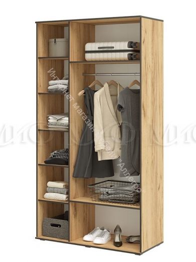 Шкаф 3-х створчатый "Норд" Дуб крафт золотой