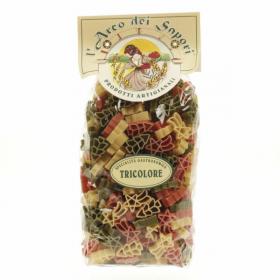 Паста Рождественские звезды 5 вкусов 500 г, Stelle di Natale Multicolore Pastificio Curti 500 gr