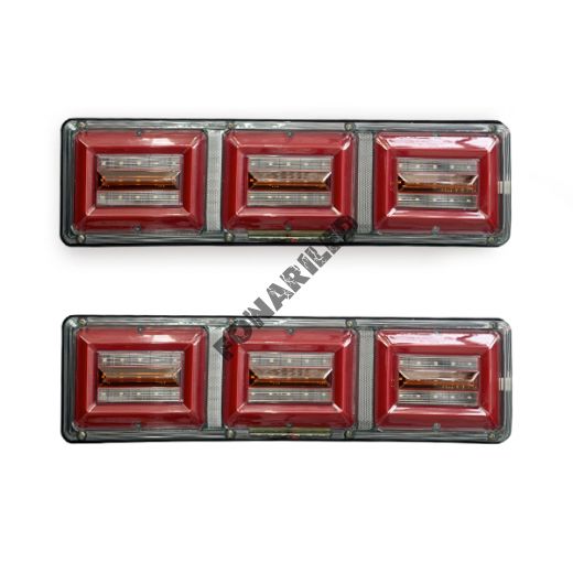 Задние led фонари FS-3046 с бегающим поворотом