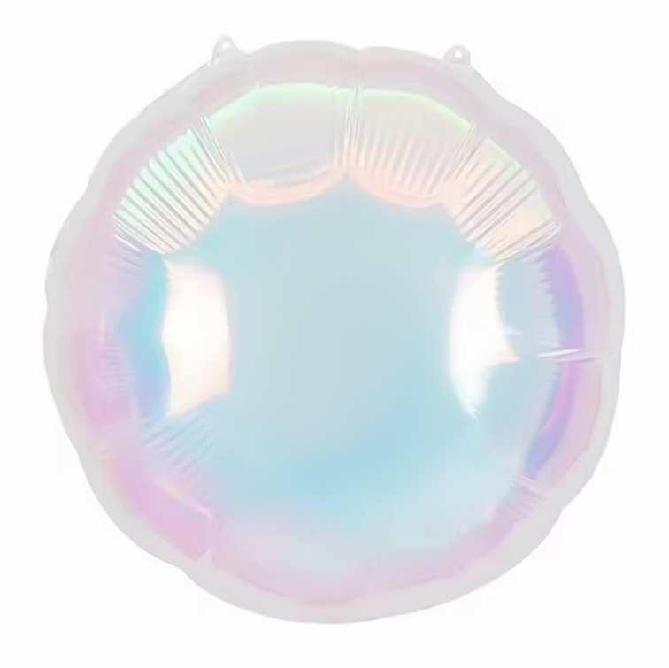 Круг Хамелеон шар прозрачный фольгированный С ВОЗДУХОМ!