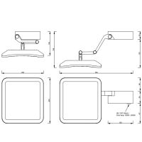 Косметическое зеркало с подсветкой Decor Walther Contract  0123200/0123260 схема 8