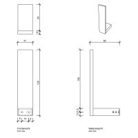 Держатель запасного рулона туалетной бумаги Decor Walther Contract 0650200/0650260 схема 4