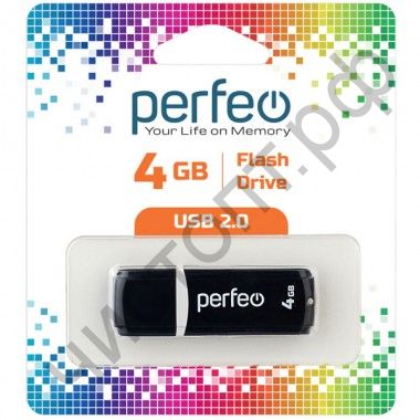 флэш-карта Perfeo 4GB C02 Black