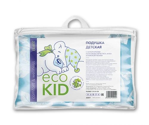 Подушка детская ECO Kid с наполнителем из нативных лепестков лузги алтайской гречихи Batel