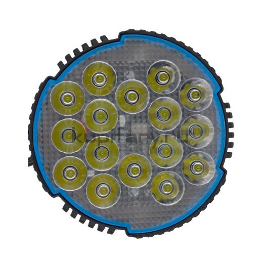 Светодиодная дополнительная фара 45 ватт дальнего света 16 LED 12/24 Вольт круглая