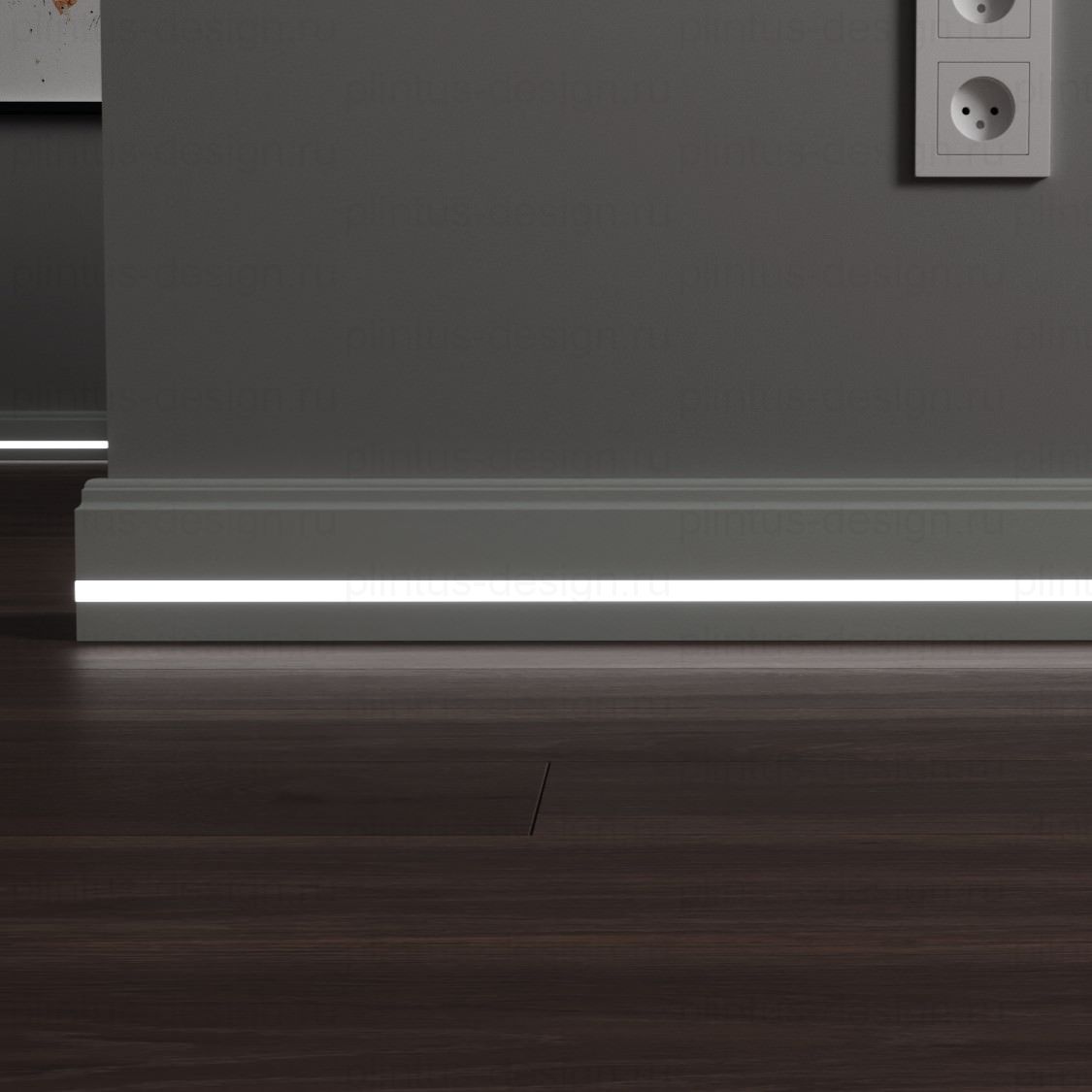 LWD Original Вирджиния плинтус из МДФ с подсветкой