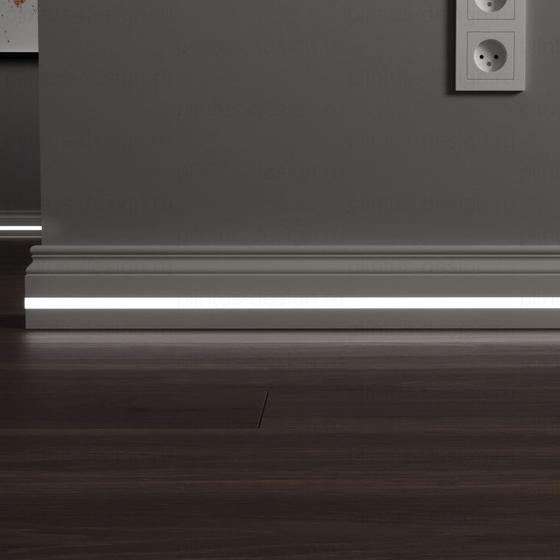 LWD Original Джорджия плинтус из МДФ с подсветкой