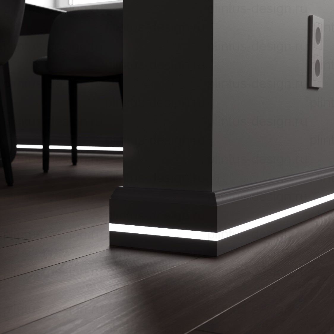 LWD Original Индиана плинтус из МДФ с подсветкой