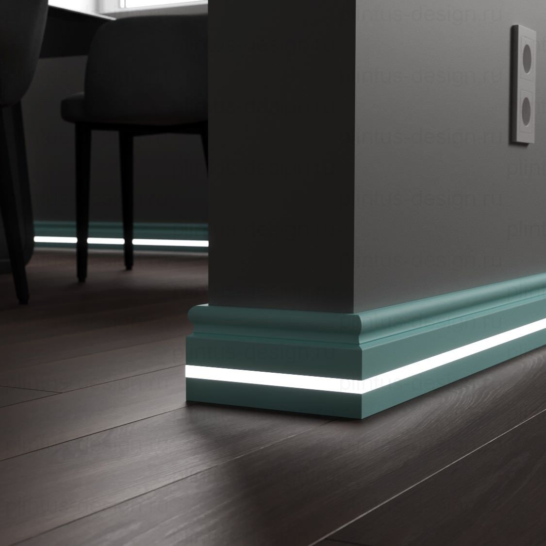 LWD Original Калифорния плинтус из МДФ с подсветкой