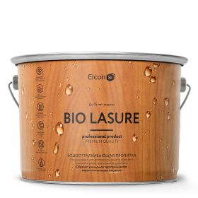 Пропитка Силиконовая для Дерева Elcon Bio Lasure 9л Осенний Клен для Внутренних и Наружных Работ / Элкон Био.