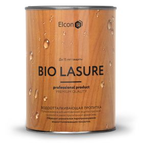 Пропитка Силиконовая для Дерева Elcon Bio  Lasure 0.9л Каштан для Внутренних и Наружных Работ / Элкон Био.