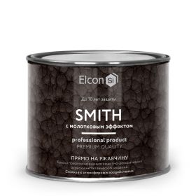Краска c Молотковым Эффектом Elcon Smith 0.4кг По Ржавчине 3 в 1, Шоколад / Элкон Смит.