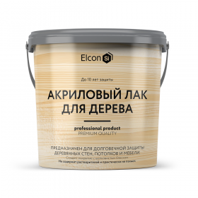 Акриловый Лак для Дерева Elcon  0.9л  Бесцветный / Элкон.
