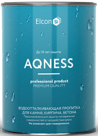 Гидрофобизатор Силиконовый для Бетона Elcon Aqness 0,9л Водоотталкивающий, Бесцветный, Пропитка до 35мм / Элкон Акнесс.