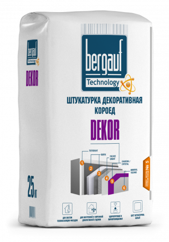 Штукатурка Декоративная Короед Bergauf, Dekor 2.5