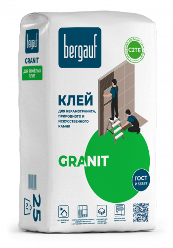 Клей Для Керамогранита, Природного И Искусственного Камня Bergauf, Granit