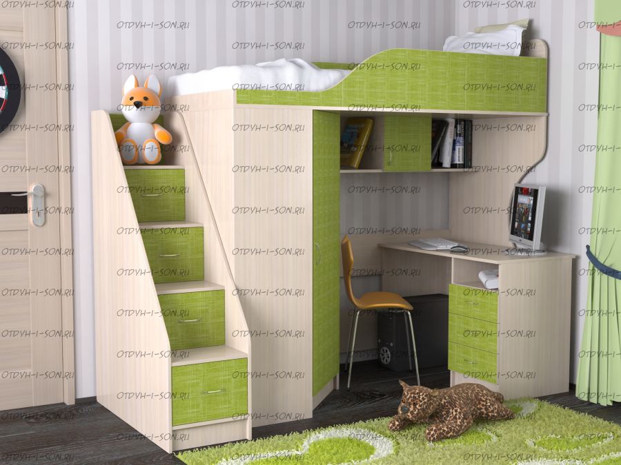 Кровать-чердак Квартет