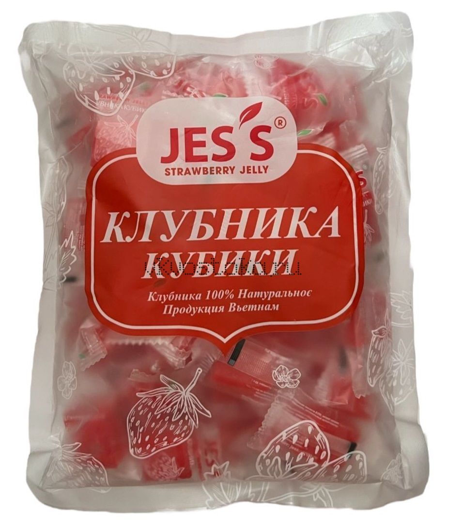 Клубника кубики (конфетка) Вьетнам "JESS" 500гр