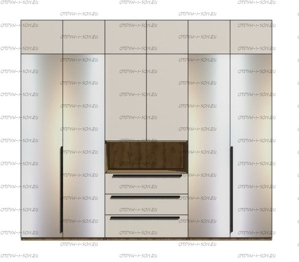 Шкаф шестидверный Корса (296х60х260)