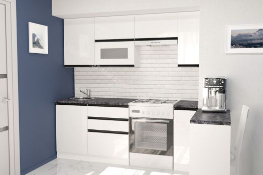 Кухонный гарнитур Лотос ультра 2000 мм